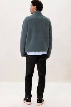 Blauwe teddy sweater