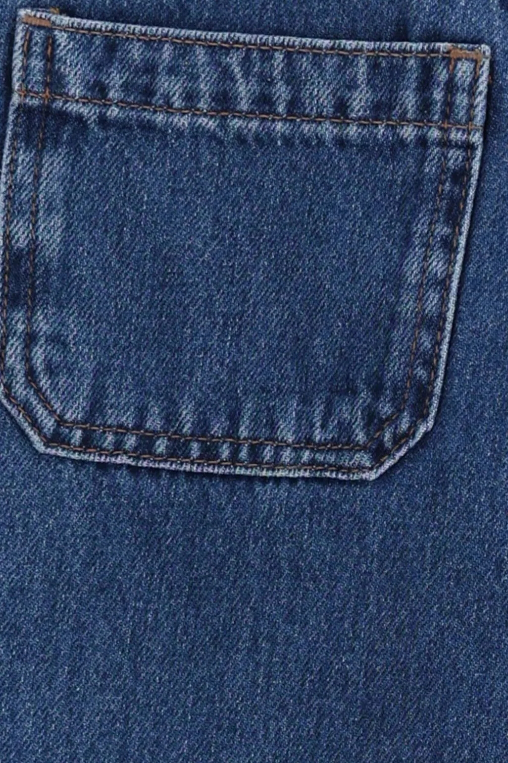 Blauwe wide leg jeans met smalle waistband