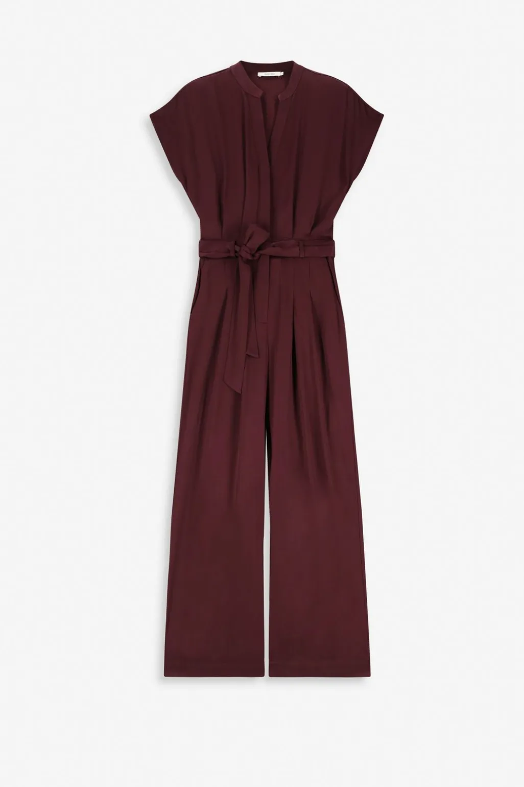 Bordeaux rode jumpsuit met open rug