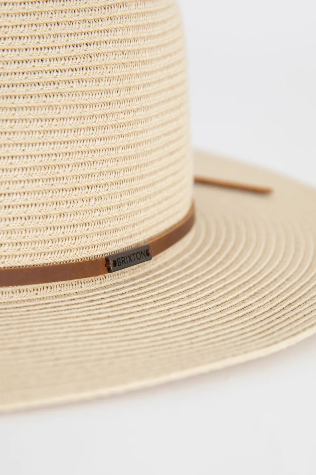 Brixton lichtbruine rieten Wesley fedora