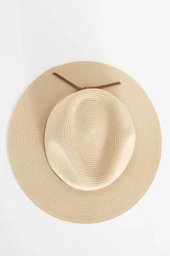 Brixton lichtbruine rieten Wesley fedora