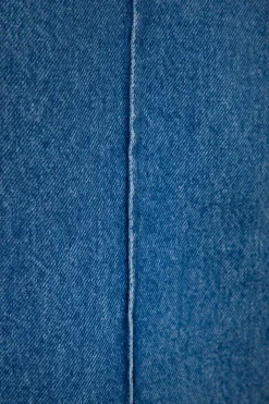 Brovary blauwe high waist wide leg jeans