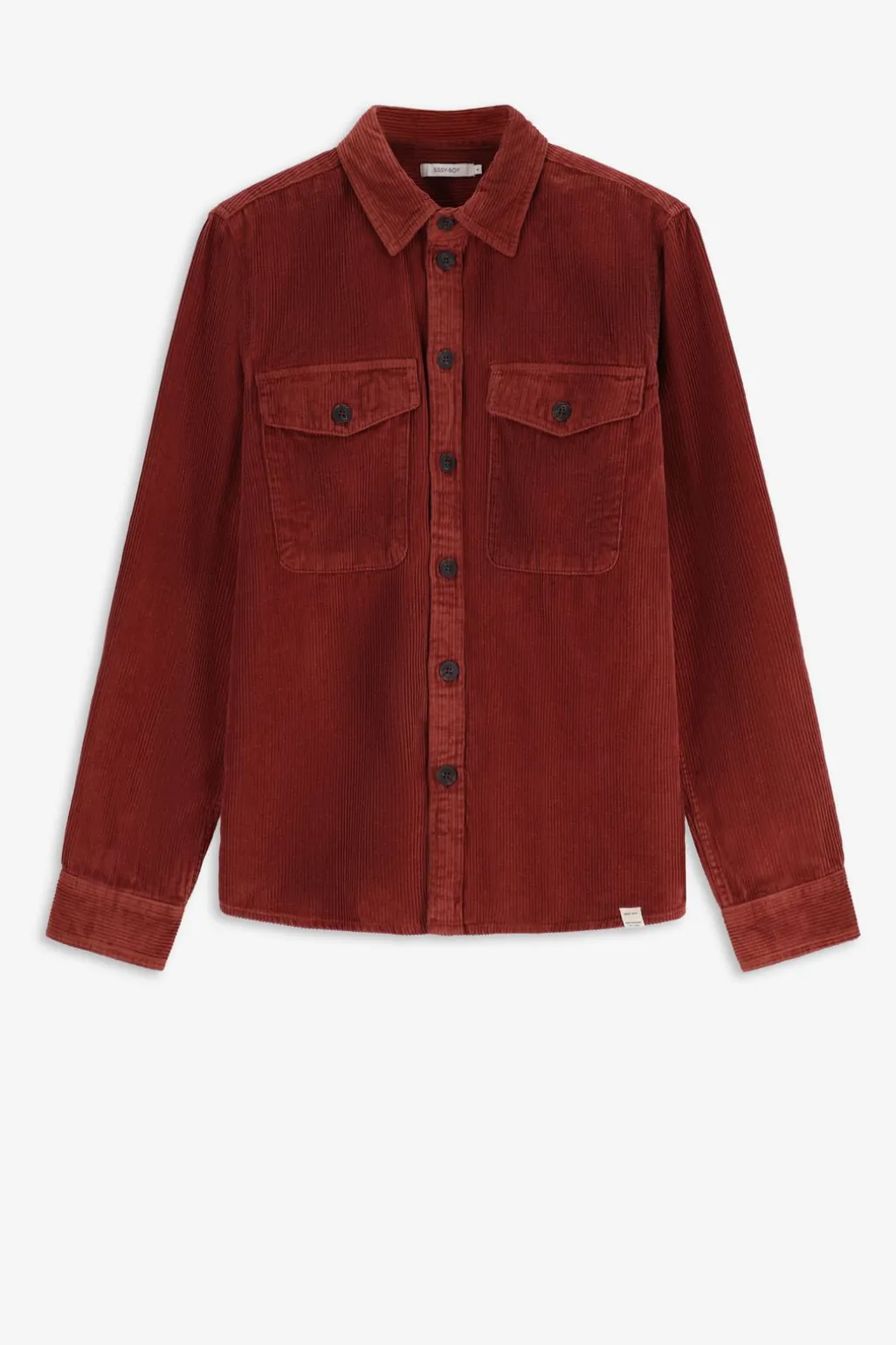 Bruin corduroy overhemd