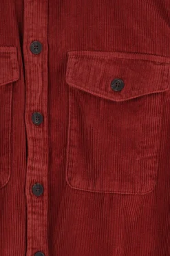 Bruin corduroy overhemd