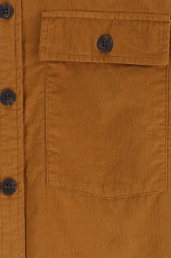 Bruin corduroy overhemd