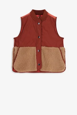 Bruin quilted gilet