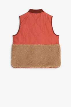Bruin quilted gilet