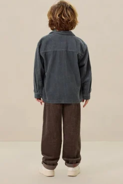 Bruine corduroy pull on broek