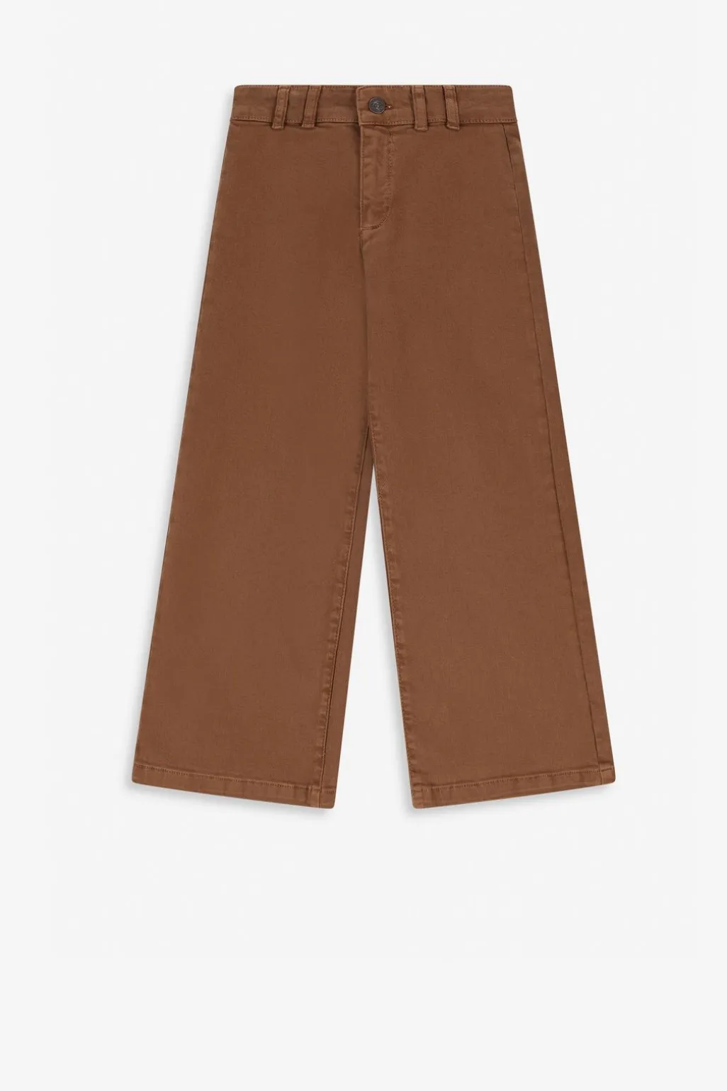 Bruine denim straight leg jeans