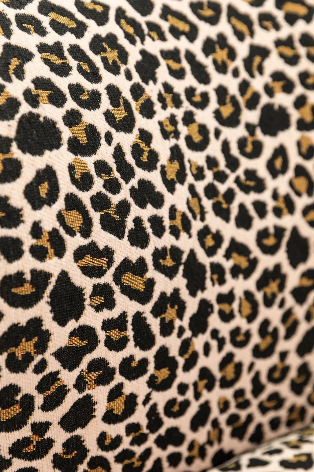 Bruine draaifauteuil met leopard print