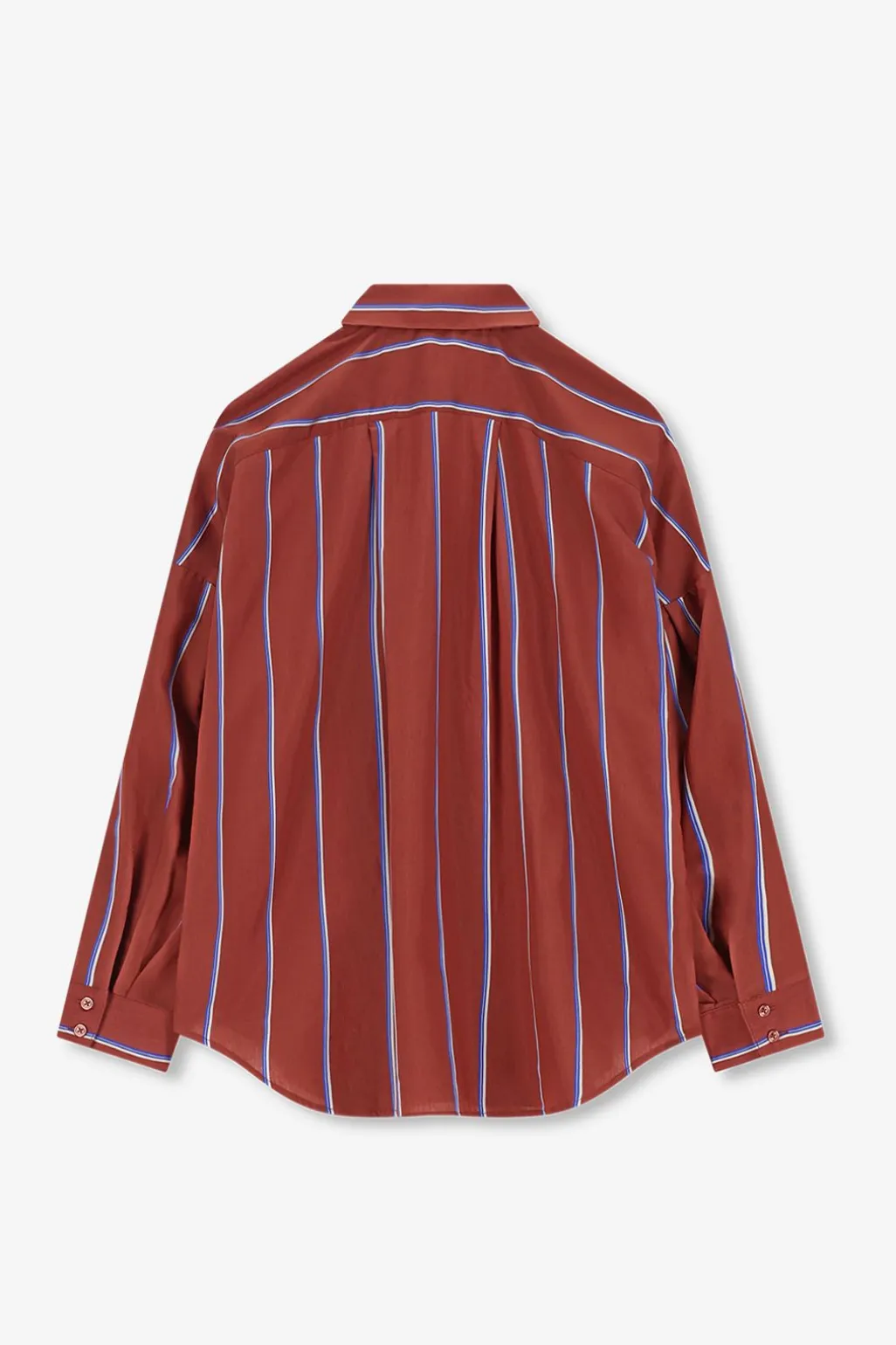 Bruine gestreepte blouse