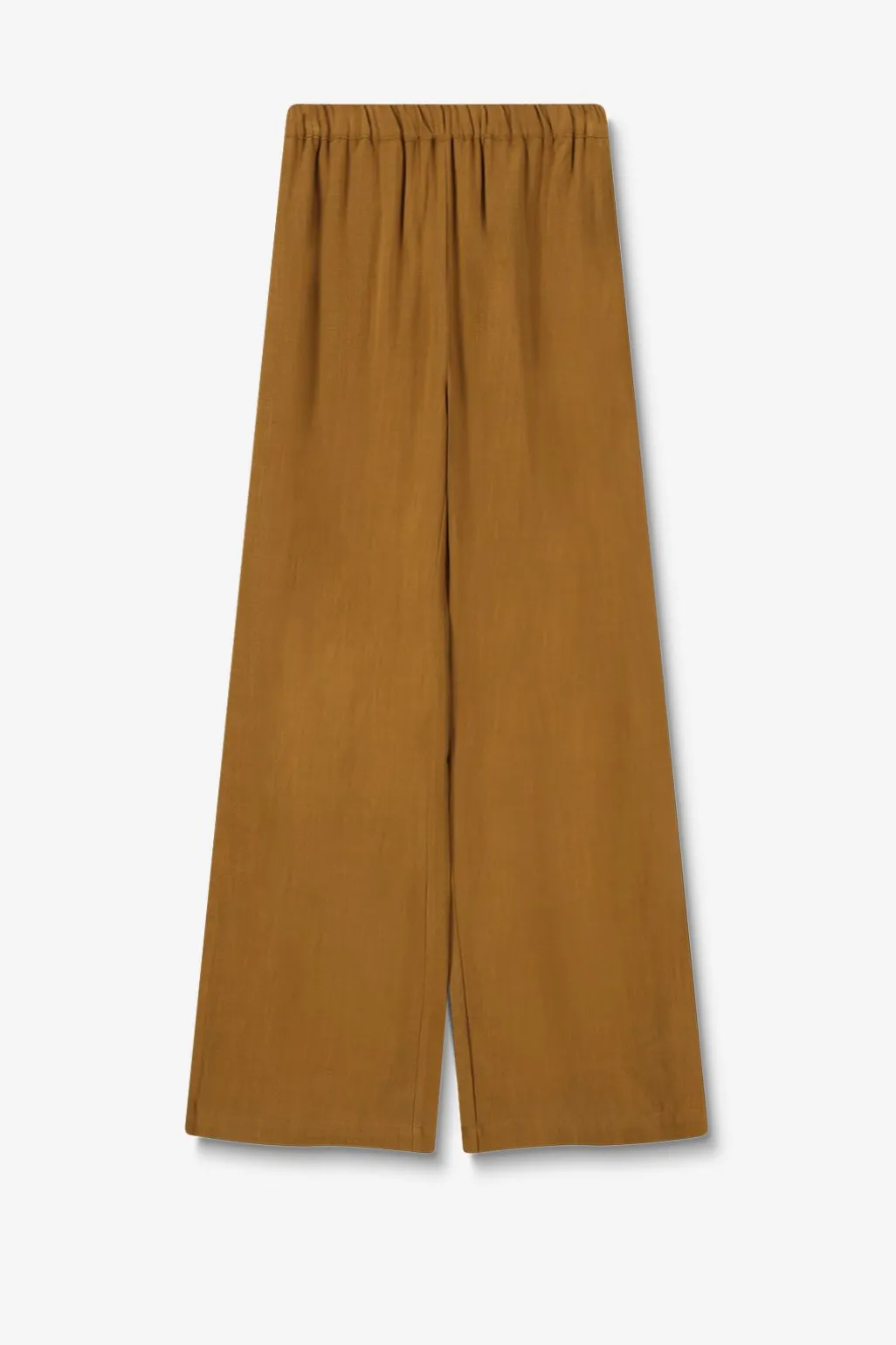 Bruine high waist wide leg broek