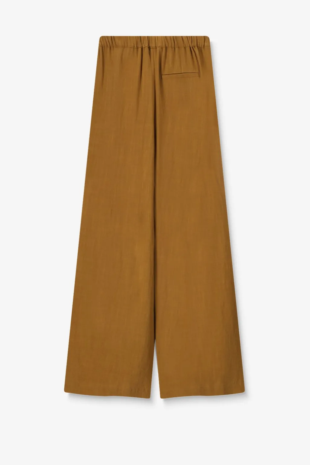 Bruine high waist wide leg broek