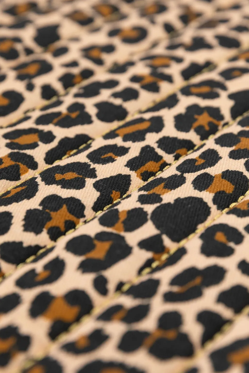 Bruine laptophoes met leopard print