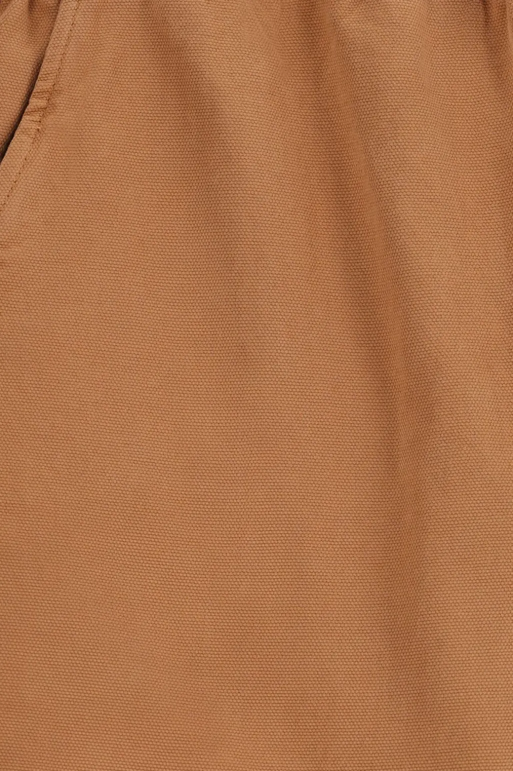 Bruine mid-rise katoenen broek met aantrekkoord