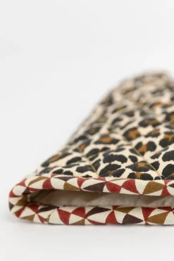 Bruine ovenwant met leopard print