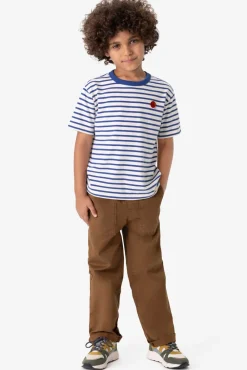 Bruine pull on broek met aantrekkoorden