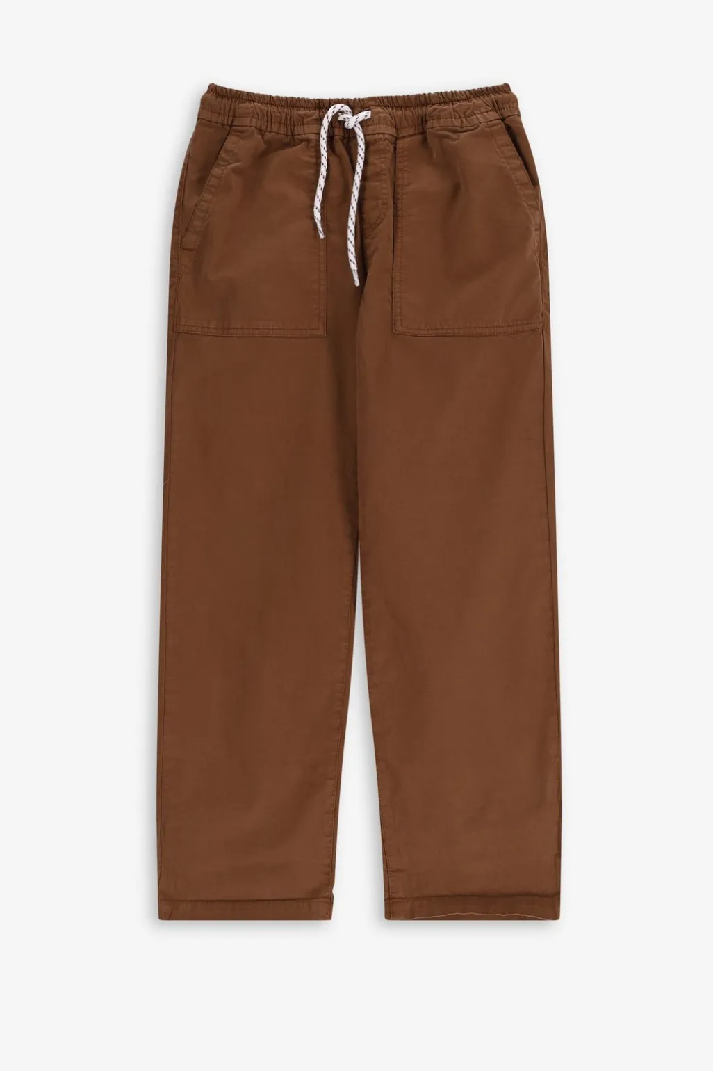 Bruine pull on broek met aantrekkoorden