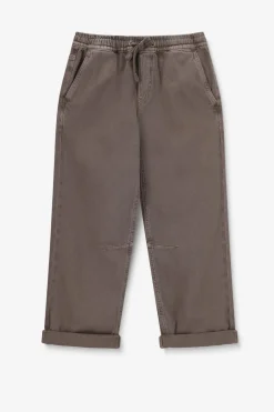 Bruine pull on broek met aantrekkoorden
