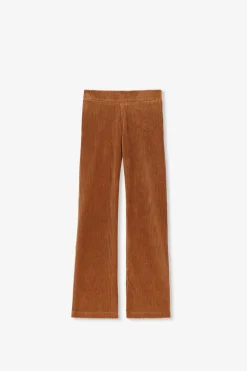 Bruine rib flared legging