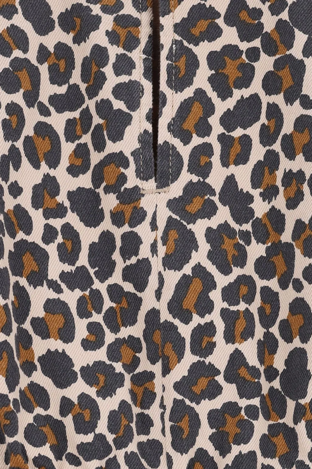 Bruine top met leopard print