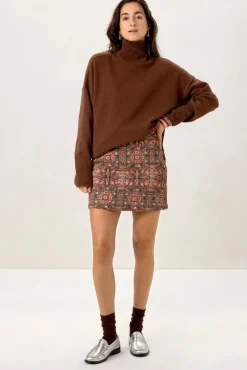 Bruine trui met turtle neck