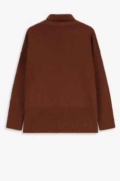 Bruine trui met turtle neck