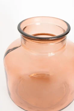 Bruine vaas van gerecycled glas garcia