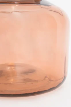 Bruine vaas van gerecycled glas garcia