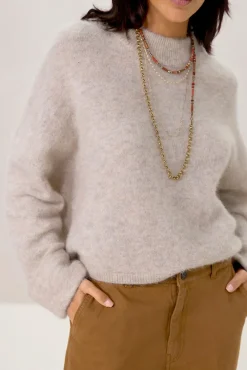 Bruine wide leg jeans