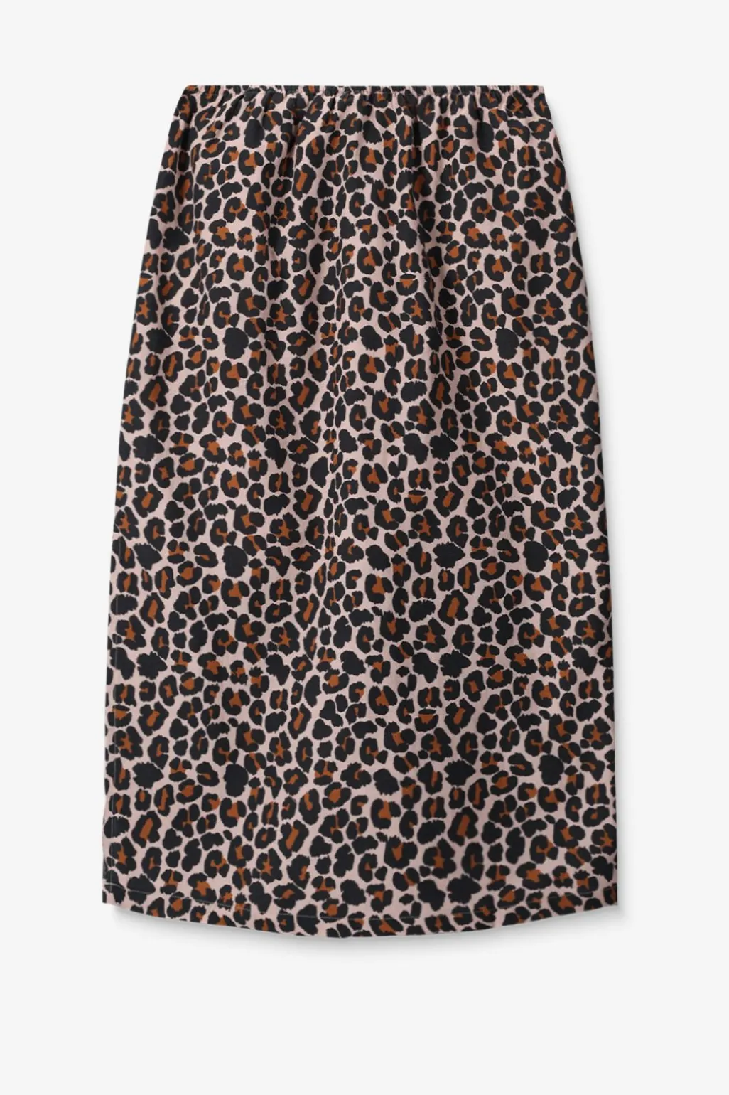 Bruine wikkelrok met leopard print