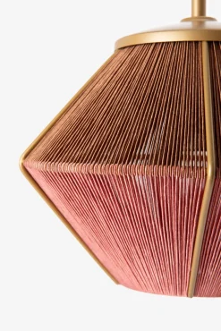 Bruin-roze hanglamp aural shades mini
