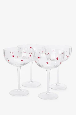 Champagneglazen met hartjes