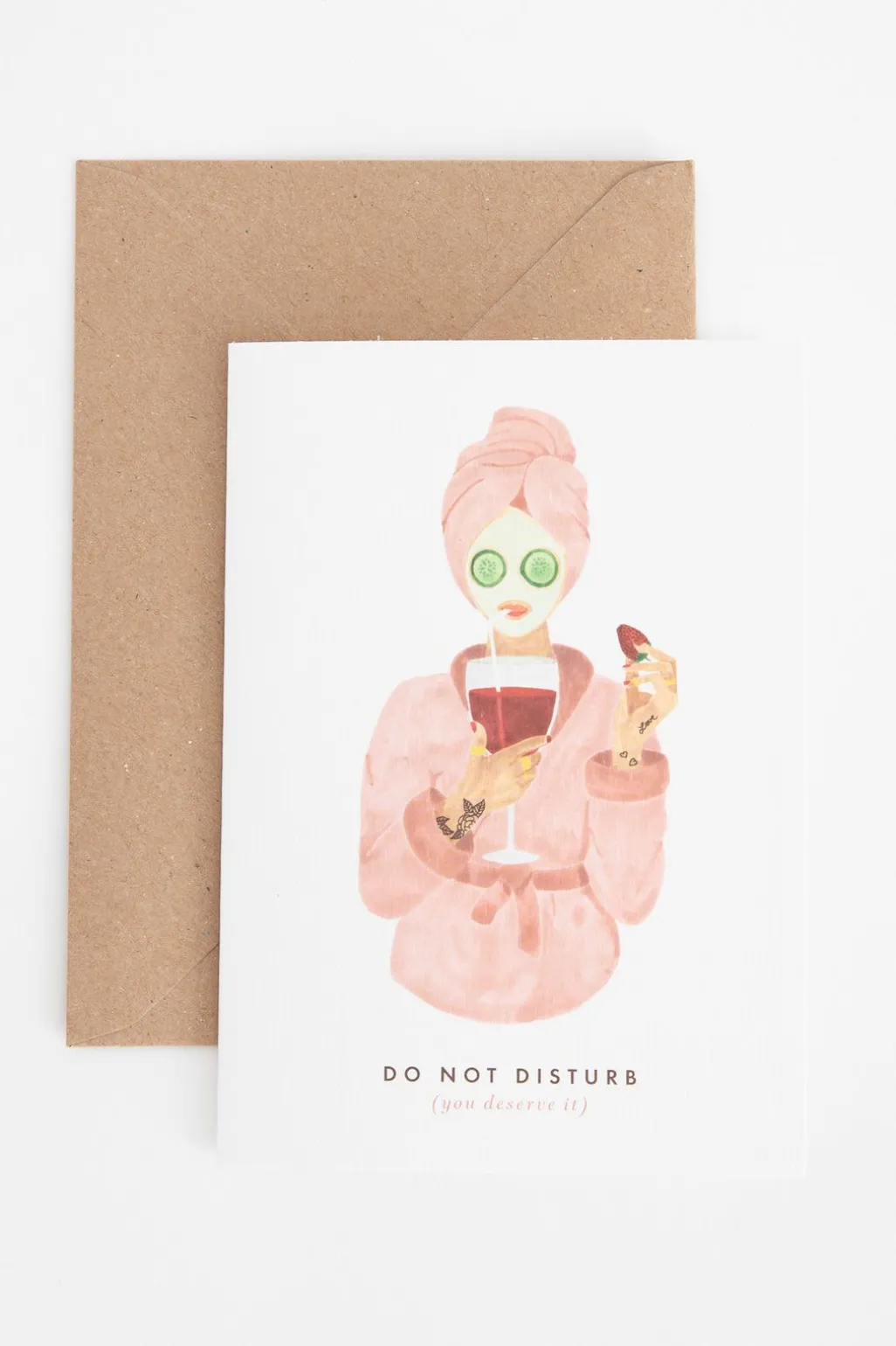 Claire Lena Company Do not disturb wenskaart