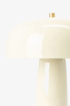 Crèmekleurige cupola tafellamp