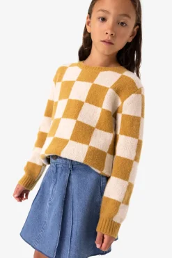 Denim rok met plooien