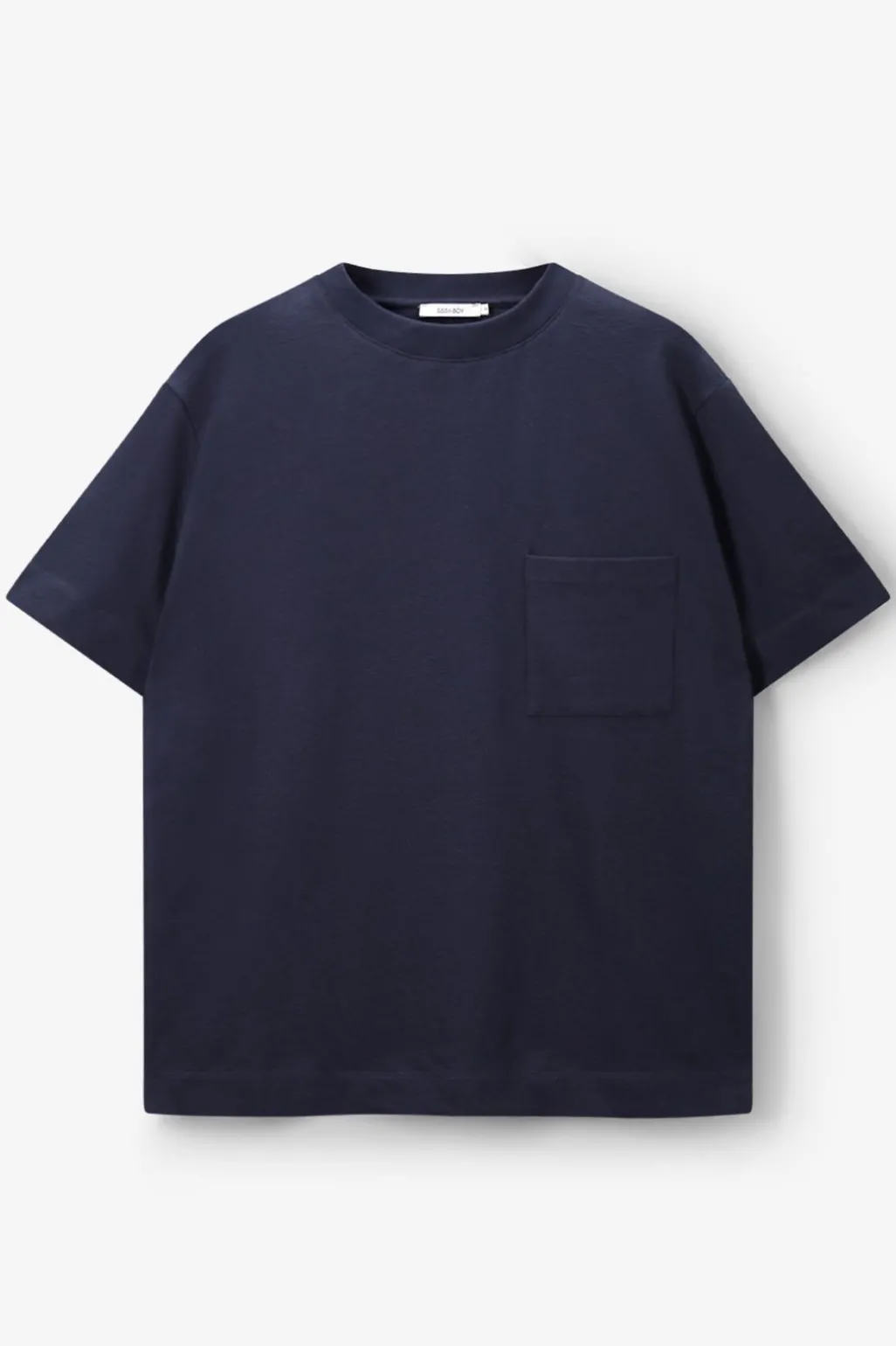 Donkerblauw boxy T-shirt