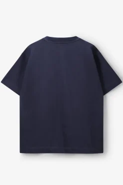 Donkerblauw boxy T-shirt
