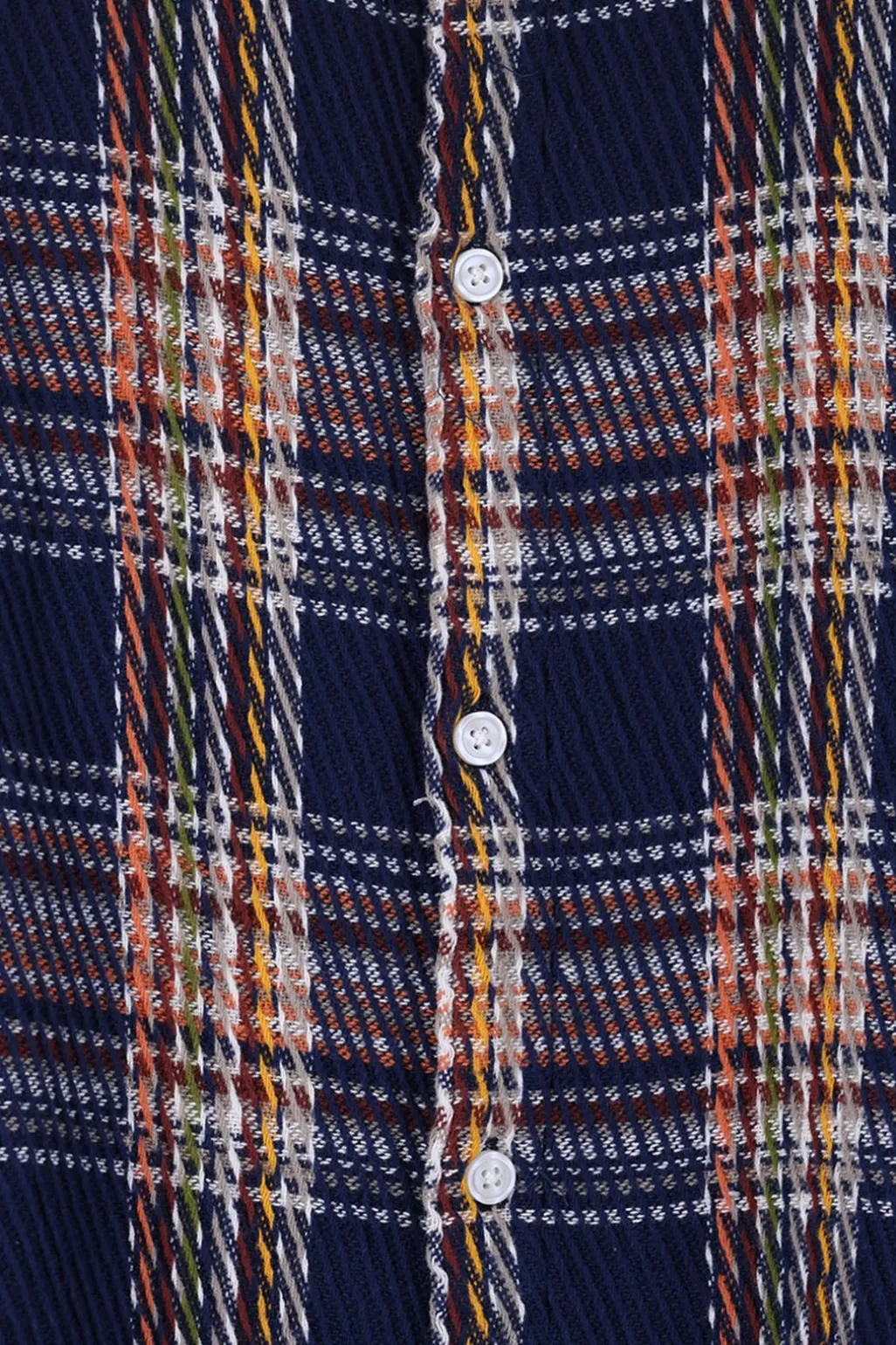 Donkerblauw geruit overhemd