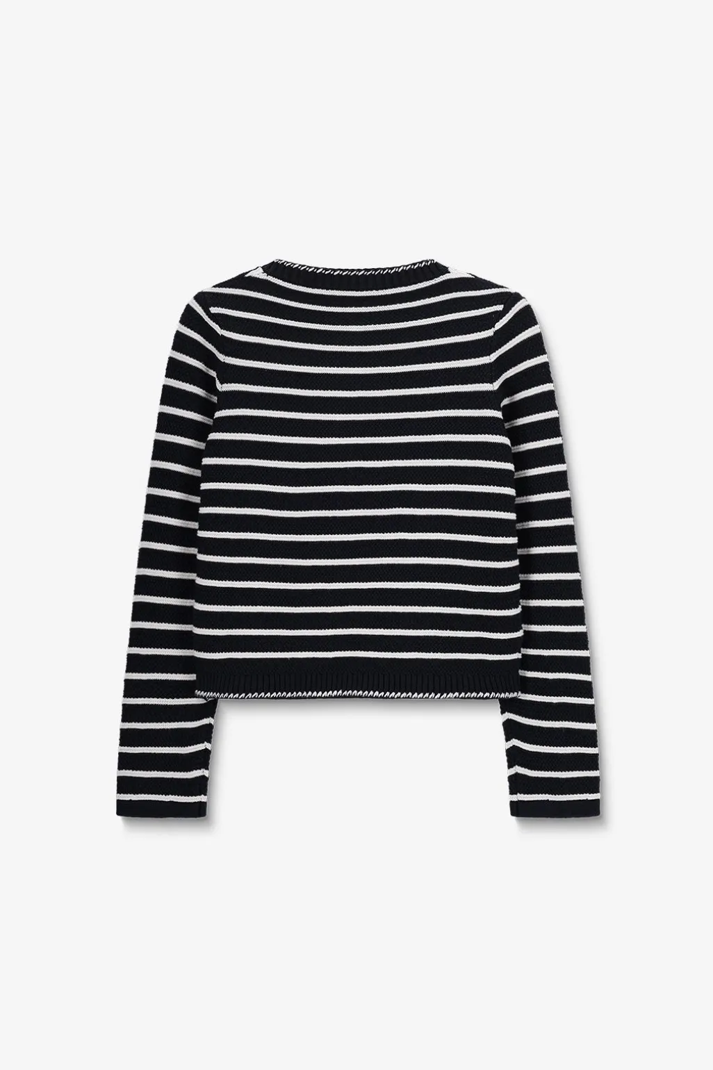 Donkerblauw gestreept vest