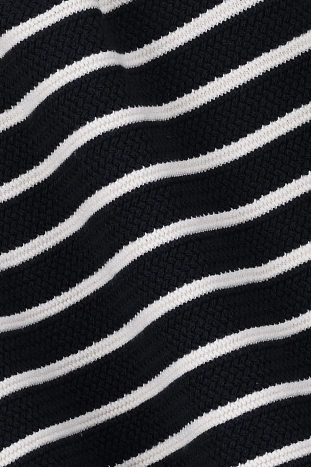 Donkerblauw gestreept vest