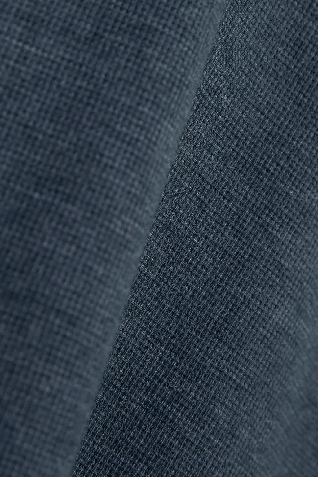 Donkerblauw katoenen henley T-shirt