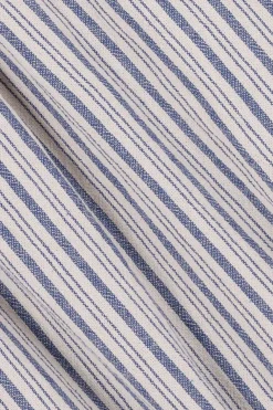 Donkerblauw overhemd met strepen