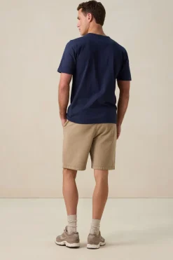 Donkerblauw T-shirt met logo