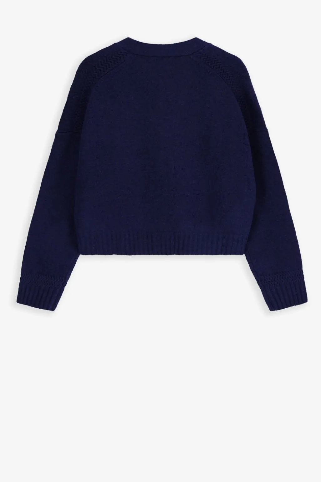 Donkerblauw vest met gouden knopen