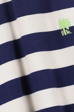 Donkerblauwe gestreepte sweater