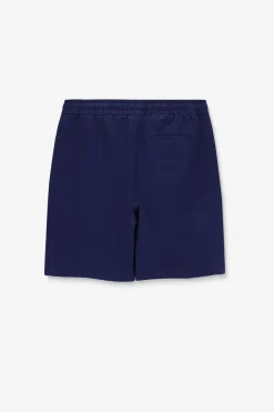 Donkerblauwe linnen short