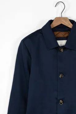 Donkerblauwe Mackintosh jas