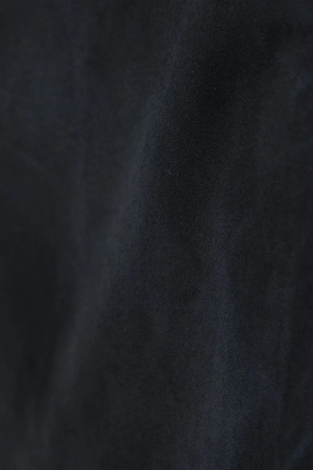 Donkerblauwe suède jas reversible