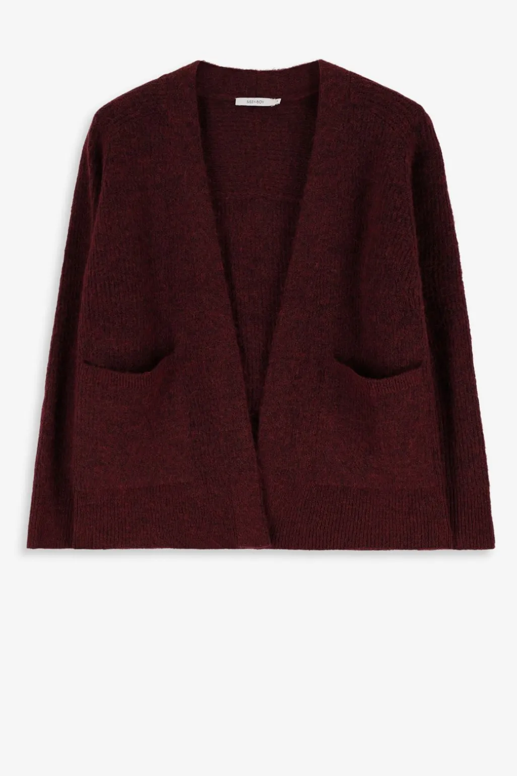 Donkerbruin openvallend vest